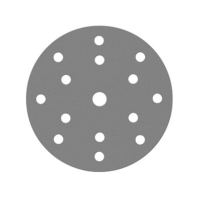 Диск шлифовальный на пленочной основе Sandwox 235 Grey Zirconia 15 отв. (150мм, Р80, 50шт) 235.150.080.15